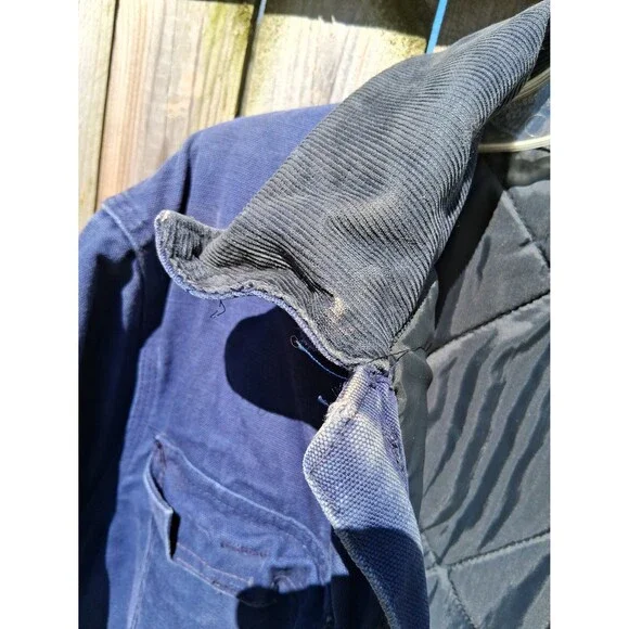 Carhartt Men's Blue Jacket Coat Classic Vintage - Picture 8 of 9